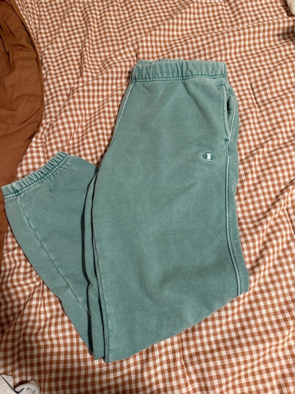 Champion Teal Green Fleece Sweatpants